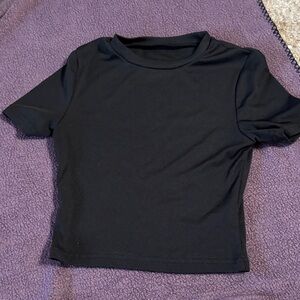 SHEIN Black Short Sleeve Tee